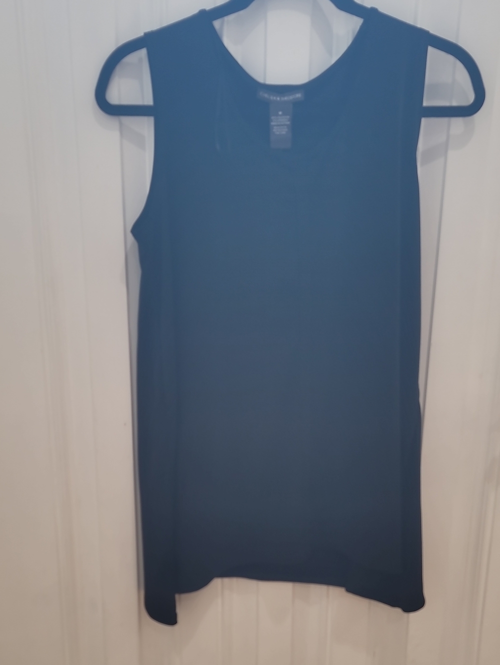 Chelsea & Theodore Black Scoop Neck Tank